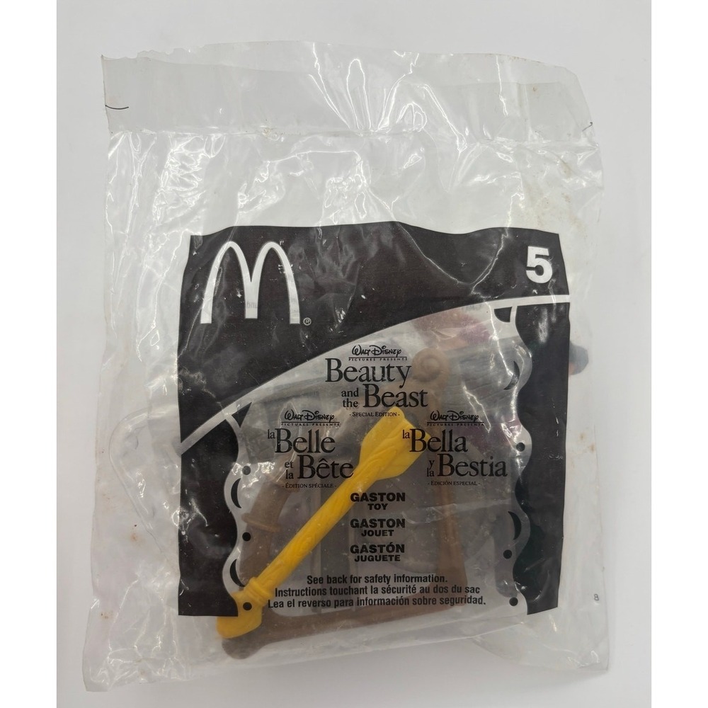 McDonald's Happy Meal Toy 2002 Beauty And The Beast "Gaston" #5 -‎ Sealed